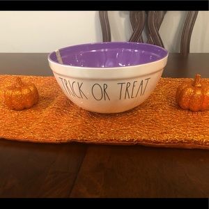 Rae Dunn purple trick or treat candy bowl